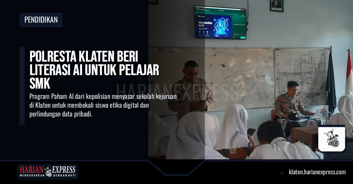 Polresta Klaten Beri Literasi AI untuk Pelajar SMK